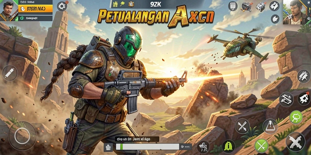 Tangkapan layar menampilkan aksi mendebarkan dari gameplay 9ZK.