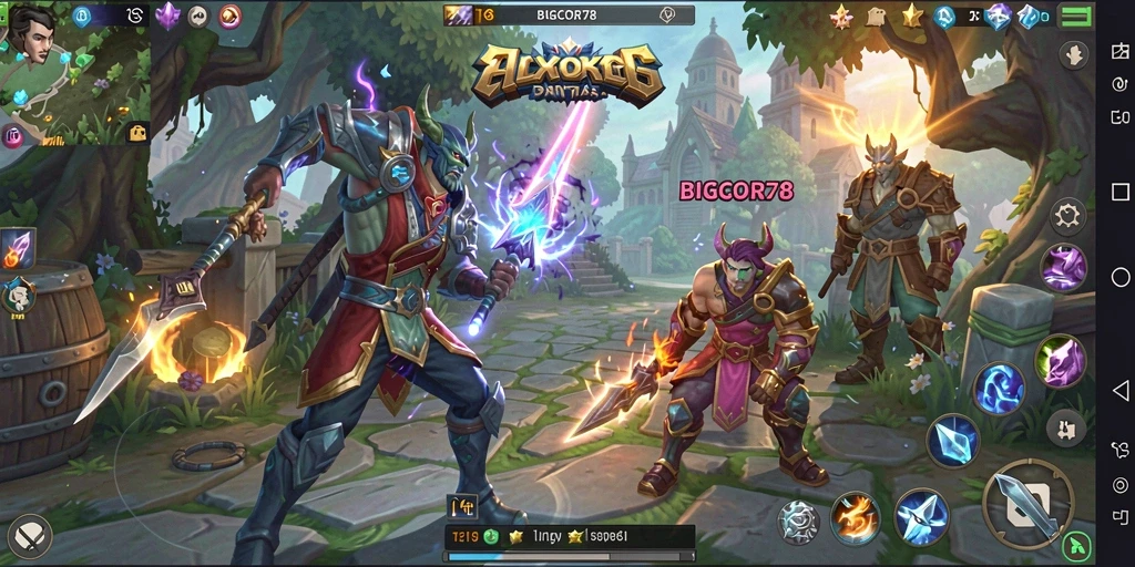 Tampilan utama gameplay menampilkan aksi ARPG yang menarik dan dinamis.