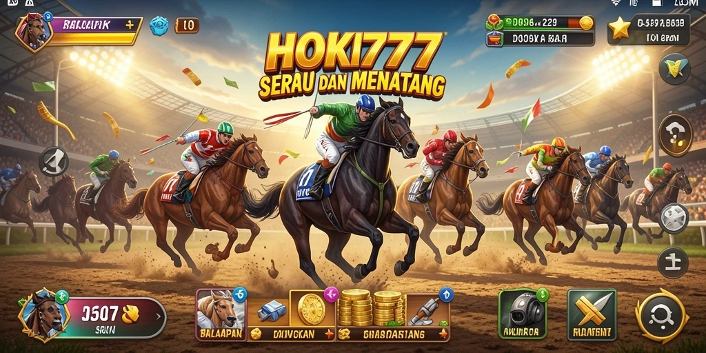 Tampilan menarik dari gameplay HOKI777 yang penuh aksi balapan.