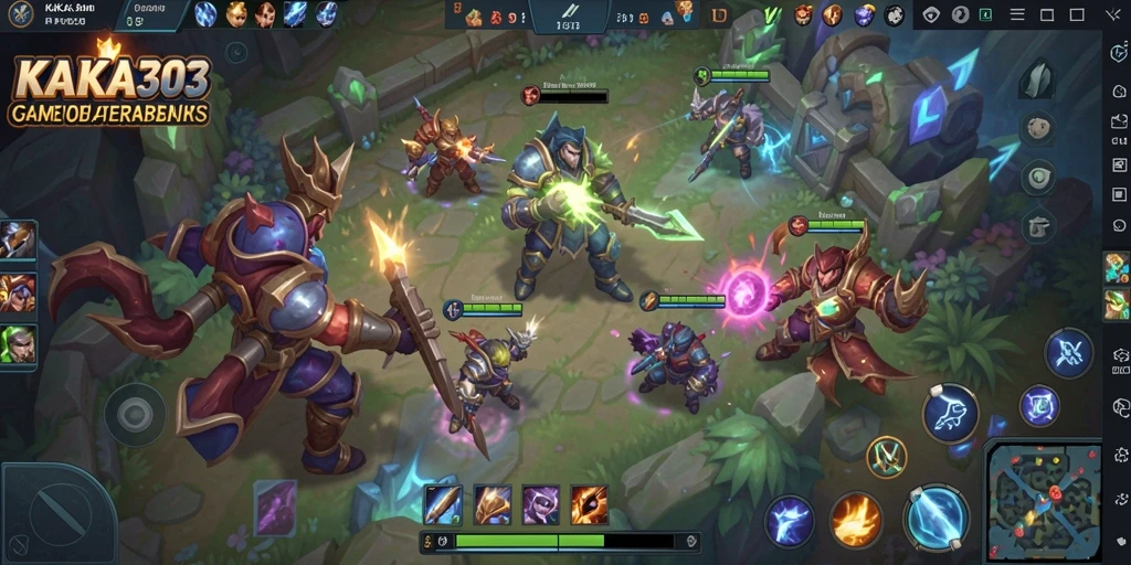 Tampilan gameplay KAKA303 yang mendebarkan dan seru di arena pertempuran.