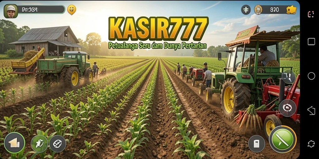 Tangkapan layar gameplay KASIR777 yang menunjukkan proses bertani yang menyenangkan.