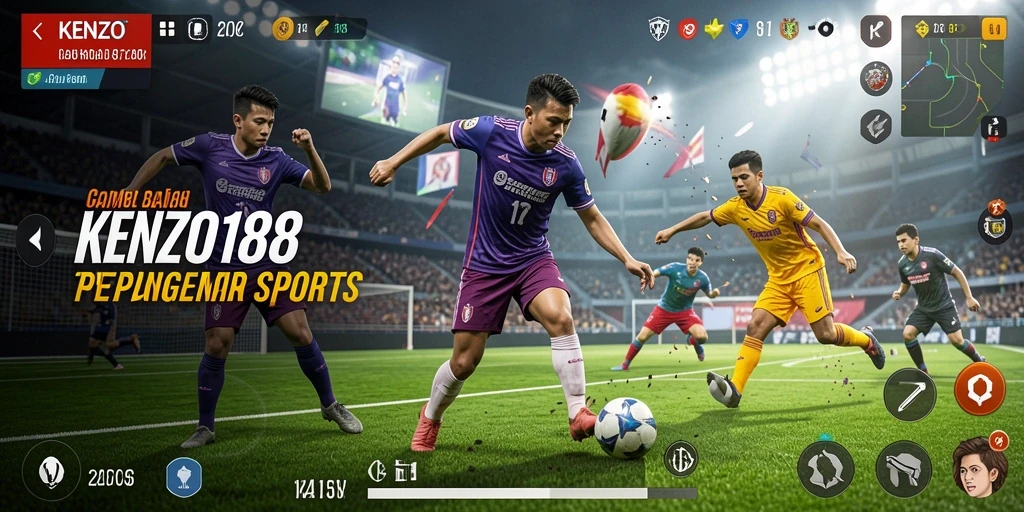 Gameplay seru KENZO188 dengan berbagai olahraga menarik.