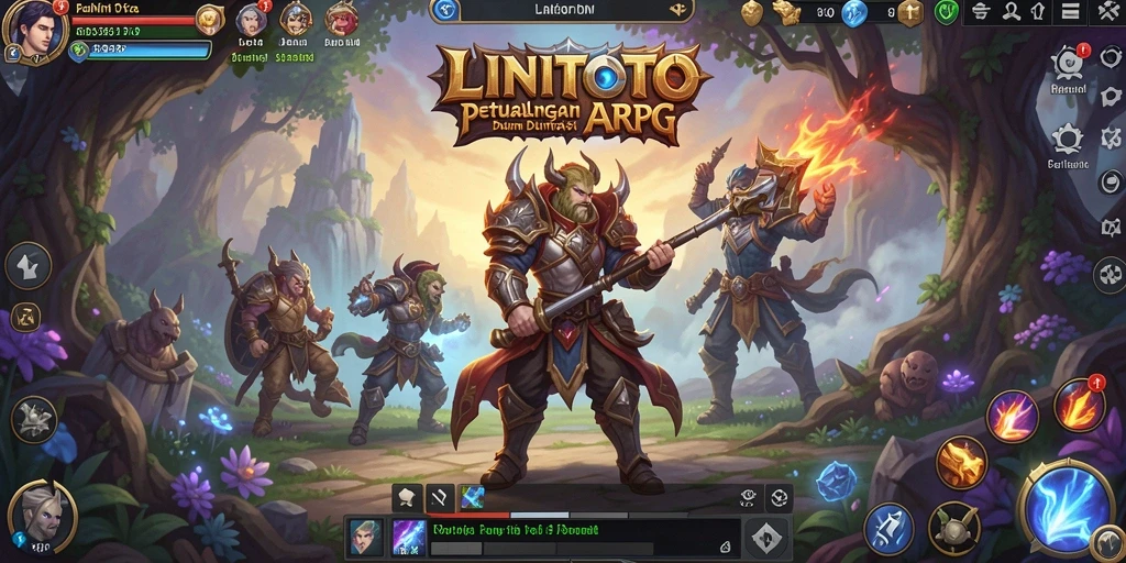 Tampilan menarik dalam gameplay ARPG LINITOTO.