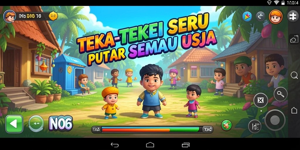 Tampilan gameplay N06 yang menantang dan penuh warna.