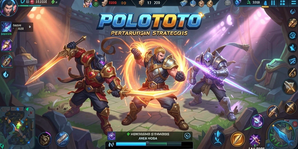 Gameplay seru dan strategis di POLOTOTO dengan berbagai karakter.