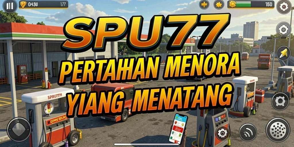 Tampilan gameplay SPBU77 yang menarik dan menantang di genre Tower Defense.
