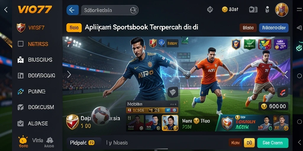 Tampilan gameplay taruhan olahraga di VIO77.