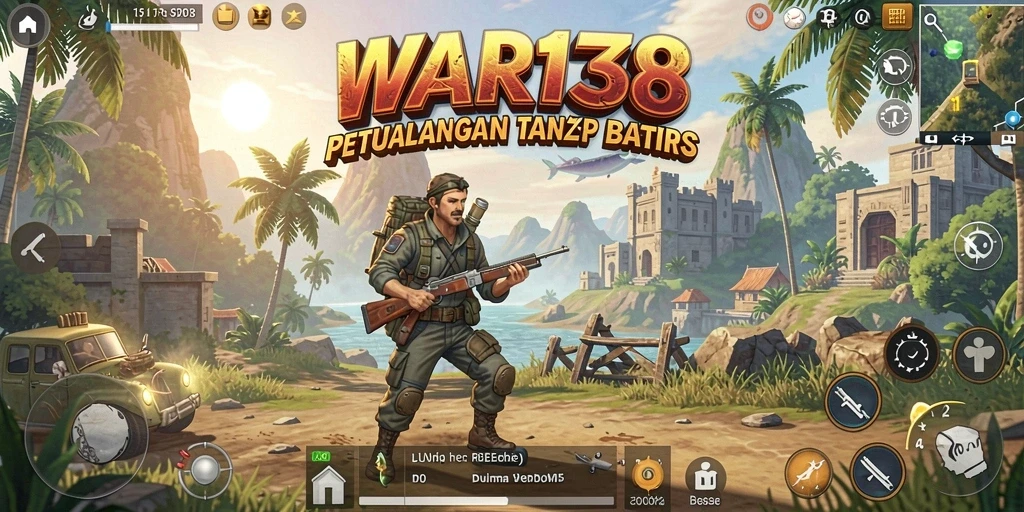 Tampilan gameplay menakjubkan di dunia terbuka WAR138.