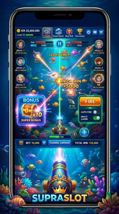 Berbagai kategori aplikasi yang tersedia di Supraslot untuk pengguna.